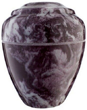 Load image into Gallery viewer, Small/Keepsake 18 Cubic Inch Merlot Vase Cultured Marble Cremation Urn for Ashes
