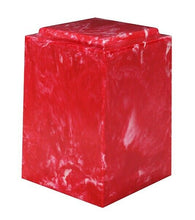 Load image into Gallery viewer, Large/Adult 220 Cubic Inch Windsor Cherry Red Cultured Marble Cremation Urn
