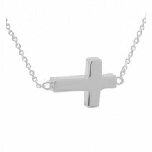 Load image into Gallery viewer, Sterling Silver Cross Pendant/Necklace Funeral Cremation Urn for Ashes
