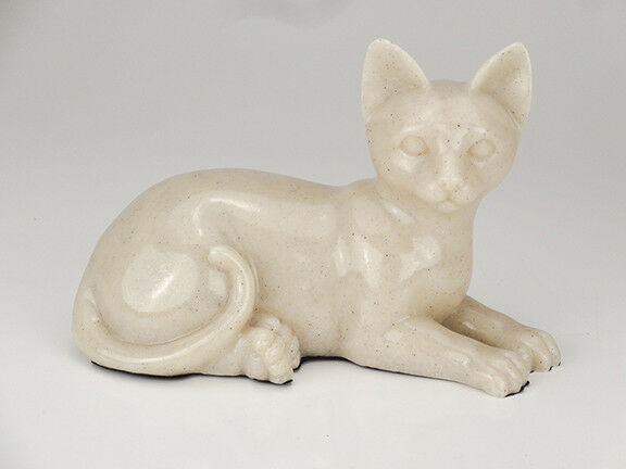 30 Cubic Inches Faithful Feline Urn in Laying Position for Cremation Ashes