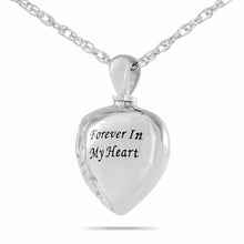 Load image into Gallery viewer, Sterling Silver &quot;Forever In My Heart&quot; Pendant/Necklace Cremation Urn for Ashes
