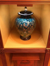 Load image into Gallery viewer, Large/Adult 220 Cubic Inch Venice Nuvole Funeral Glass Cremation Urn for Ashes
