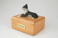 Load image into Gallery viewer, Boston Terrier Pet Funeral Cremation Urn Avail in 3 Different Colors &amp; 4 Sizes
