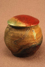 Load image into Gallery viewer, RAKU Unique Ceramic Companion Small/ Keepsake Funeral Cremation Urn #K003
