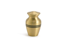 Load image into Gallery viewer, New, Solid Brass Classic Bronze Child/Pet Funeral Cremation Urn, 40 Cubic Inches
