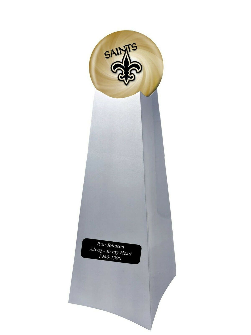 New Orleans Saints Football Championship Trophy Large/Adult Cremation Urn 200 Cubic Inches